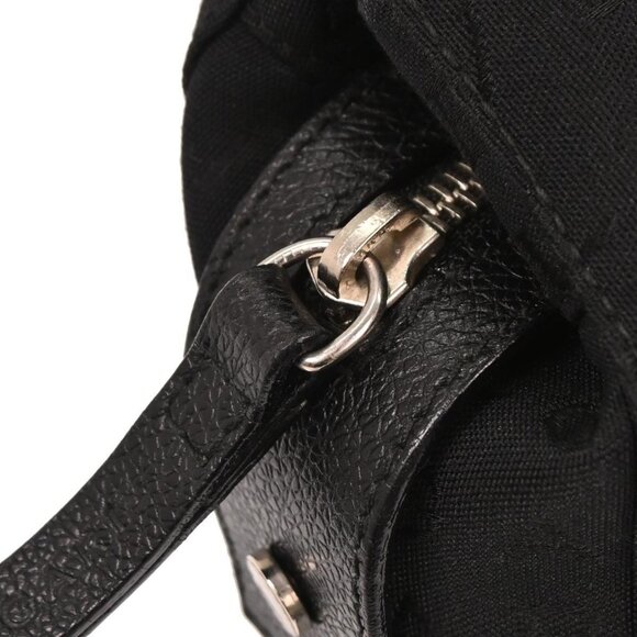 Bvlgari Black Canvas Logomania Handbag AXETEL 135504 - Picture 13 of 15